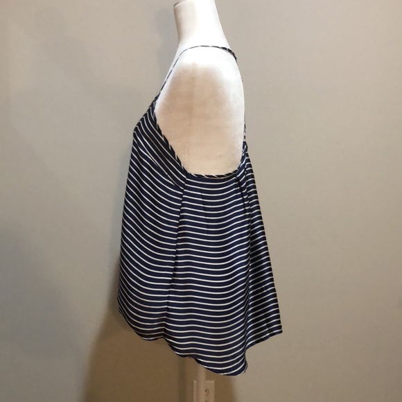 Navy blue and white striped tank - Picture 2 of 5